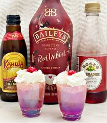 Add 2 scoops of a generic ice cream flavor, like. Make A Sweet Red Velvet Bailey S Kahlua Shot Our Crafty Mom