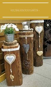 Holzbalken Deko Garten Dekorationhausingang Haus Deco Entrance Area Outside Area Deco Deko Dekorationhausing In 2020 Haustur Dekor Diy Gartendekoration Deko