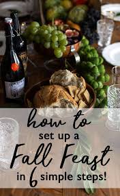 Celebrate The Harvest Of The Season With This Simple Fall Feast Table Setting Idea That S Perfect For Friendsgiving Thanksgiving Feast Table Settings Flavors