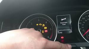 How To Reset Service On Golf 7 Youtube