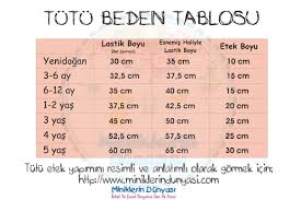 Tutu Beden Tablosu Jpg 1166 778 Tutu Etek Beden Olcusu
