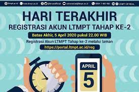 Selamat datang di portal ltmpt. Hari Ini Terakhir Registrasi Akun Ltmpt Tahap Ii Simak Caranya