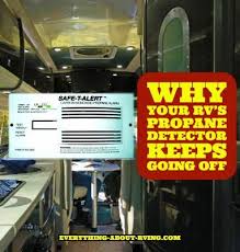 In most cases the detector is sensitive enough to detect the propane before you actually smell it. The Propane Alarm In Our Rv Keeps Going Off Propane Rv Rv Repair