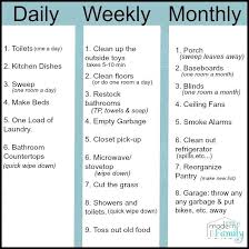 Daily Weekly Monthly Chore List Jasonkellyphoto Co