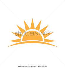 Sunshine Logo Vector Graphic Illustration Sunshine Logo Sunrise Logo Solar Logo