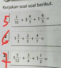 Check spelling or type a new query. Operasi Hitung Pecahan Biasa Dan Campuran Mtk Kls 6 Brainly Co Id
