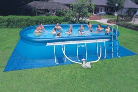 Intex 24 X 12 X 48 Oval Ellipse Easy Frame Set Pool Set Complete Uniquely Intex Design Intex Portable Swimming Pools Swimming Pools Backyard Swimming Pools