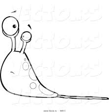 Happy slug bug printable coloring page, free to download and print. Vector Of A Confused Cartoon Slug With Slime Coloring Page Outline By Toonaday 44511