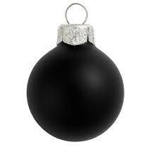 Christmas black and white transparent background. Northlight 2ct Matte Glass Ball Christmas Ornament Set 6 Black Target