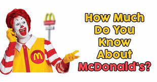 May 12, 2021 · put a finger down if questions 💡 the best list of put a finger down questions to ask for your next tik tok video. How Much Do You Know About Mcdonald S Quizpug