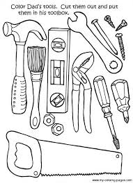 Tools Coloring Pages Father S Day Printable Father S Day Activities Fathers Day Crafts