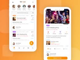 Language learning app ui design designed by michelle zhu. Social Create Book Event Party App Design Uplabs