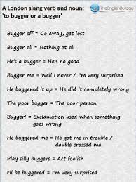 English British Slang Words Slang Words Vulgar Slang