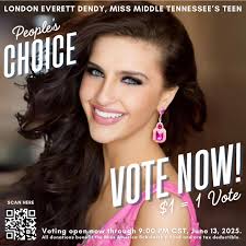 Miss Music City's Teen 2026: London Everett Dendy