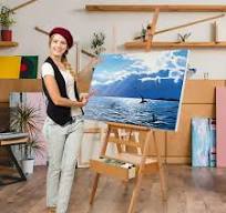 Qiuikloi H Frame Easel for Painting , French Easel with Drawer for Kids &  Adult, Solid Beech Wood Easel, Painting Canvas Holder Stand, Tilts Flat ...