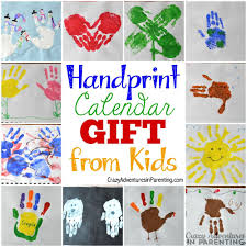 Handprint Calendar 15 Homemade Gift Ideas Kids Can Make Kids Calendar Homemade Holiday Gifts Handprint Calendar Preschool