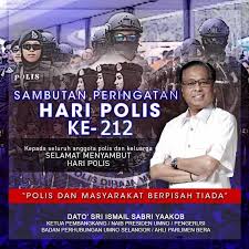 Born jan 18, 1960 in temerloh, pahang, ismail completed his schooling at a number of institutions around the state before pursuing his llb. Selamat Hari Polis Tabik Kepada Ismail Sabri Yaakob Facebook
