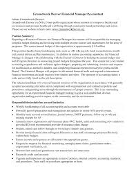 This is like the first step to take in managing finance. Groundwork Denver Financial Manager Job Description Pdf Docdroid