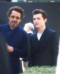 After stark's sad death at the end of avengers. Tom Holland Peter Parker And Tony Stark Image 6403212 On Favim Com