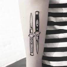 Pin By Harriette Slagle On Blackwork Knife Tattoo Tattoo Designs Tattoos