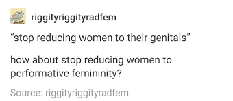 Precisely Because Gender Stereotypes Are The Basis Upon Which Trans Lifestyle Is Placed On And It S Not Ok Feminism Humor Radical Feminism What Is Feminism
