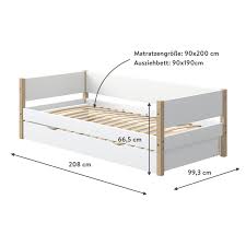 Es eignet sich besonders für kinder, die zu klein 379.99 €. Flexa Nor Einzelbett Mit Ausziehbett Kidswoodlove