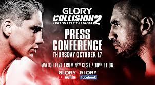 Daarnaast is 'rico vs badr' ook online via een livestream te volgen. Glory Collision 2 Pre Fight Press Conference Takes Place This