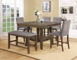 9pc counter height storage dining table w/lazy susan & chair set table top features a built in 24 frosted glass lazy susan Manning Lazy Susan Grey Counter Dining Set My Furniture Place