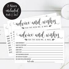Words Of Wisdom Printable Wedding Cards Guest Book Idea Etsy Wedding Advice Cards Advice Cards Wedding Cards