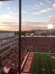 End Zone With Sunset Picture Of Martin Stadium Pullman