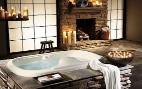 Tiny bathrooms can be extremely frustrating. Hd Wallpaper Spa Bathroom Design Jacuzzi Shower Wallpaper Flare