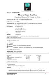 Safety data sheets (sds) are required by the uk reach regulation. Msds Renovating Polish
