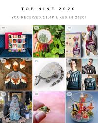 This solution is free and allows you to create your top nine with just a few taps, showing in the corner of each image the number of likes it has. Knithacker S Top Nine Posts Of 2020 On Instagram Knithacker