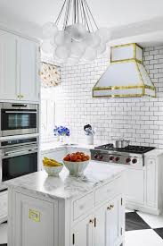 If you can't find upscale gold barstools at your local home goods store, you can easily diy this look with simple metal barstools like these ones from amazon. 20 White Kitchen Design Ideas Decorating White Kitchens