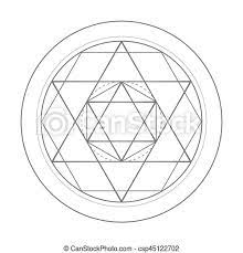 Sacred Geometry Symbol Illustration Vector Star Sacred Geometry Symbol Illustration Vector David Star Canstock