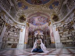 The benedict abbey of admont was first constructed in 1074, and it remains today as one of the oldest remaining monasteries in the country. A Disney Themed Photo Shoot In The World S Largest Monastery Library Petapixel