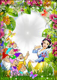 Snow White And The Seven Dwarfs Kids Transparent Frame Disney Frames Boarders And Frames Snow White
