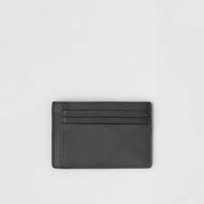 1200 x 1500 jpeg 382 кб. London Check And Leather Money Clip Card Case In Dark Charcoal Men Burberry