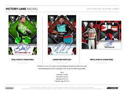 The set honours all part of the popular racing series, with up and comers, current stars, and legends of the sport all being included. 2019 Panini Victory Lane Nascar Racing Cards Go Gts