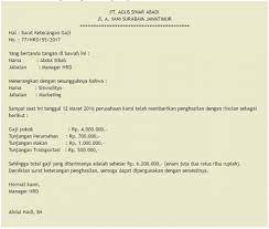 Contoh surat keterangan kerja domisili umum lengkap. Contoh Format Daftar Gaji Guru Honorer Seputaran Guru
