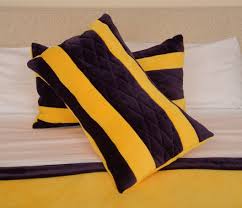 Maybe you would like to learn more about one of these? Gold Purple La Pride King Cal King Fleece Blanket Shams Kangapoda