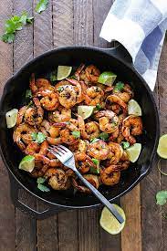 Cilantro Lime Honey Garlic Shrimp Skillet Recipe Skillet Shrimp Healthy Recipes Food
