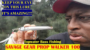 Bass Fishing Prop Walker Savage Gear Topwater Bait