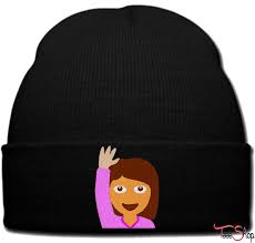 Emoji Girl Beanie Knit Hat Girl Beanie Girl Emoji Knitted Hats