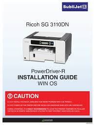 Black & white laser printer, max. Ricoh Sg 3110dn Installation Manual Pdf Download Manualslib