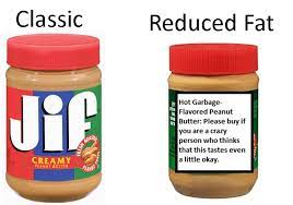 This article reviews how to find a healthy peanut butter and lists 6 of the healthiest choices. Jif Indicted For False Reduced Fat Advertising Good Giant