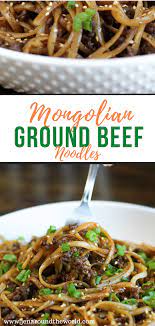 Mongolian Ground Beef Noodles Recipe Beef And Noodles Ground Beef Recipes Easy Beef Pasta Recipes