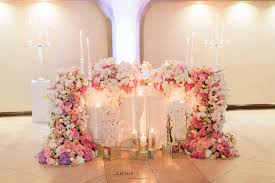 Bride Table Bridal Table Soft Pink Hydrangeas Roses And Orchids Silver Decor Wedding Classic Wedding Beautiful Brides Table Bridal Table Wedding Classic