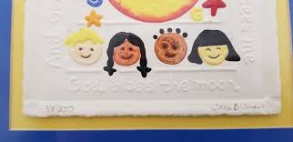 God Bless The Moon Jane Billman Artist Proof Signed Matted Multicultural  Child