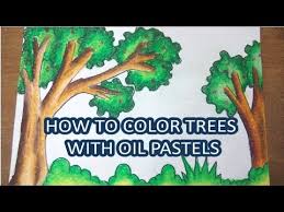 ดาวน โหลดเพลง teknik mewarnai langit untuk pemula crayon. Cara Mewarnai Pohon Menggunakan Crayon How To Color Trees With Oil Pastels Youtube